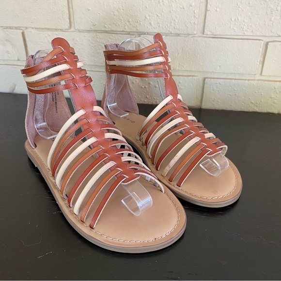Torrid Size 6.5 Wide Brown Gladiator Sandals Boho Festival Shoes - Picture 1 of 7